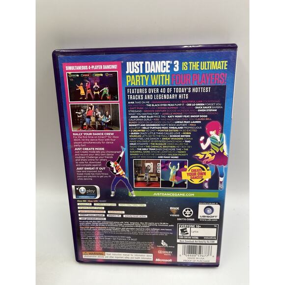 Just Dance 3 (Microsoft Xbox 360, 2011) - Picture 2 of 6